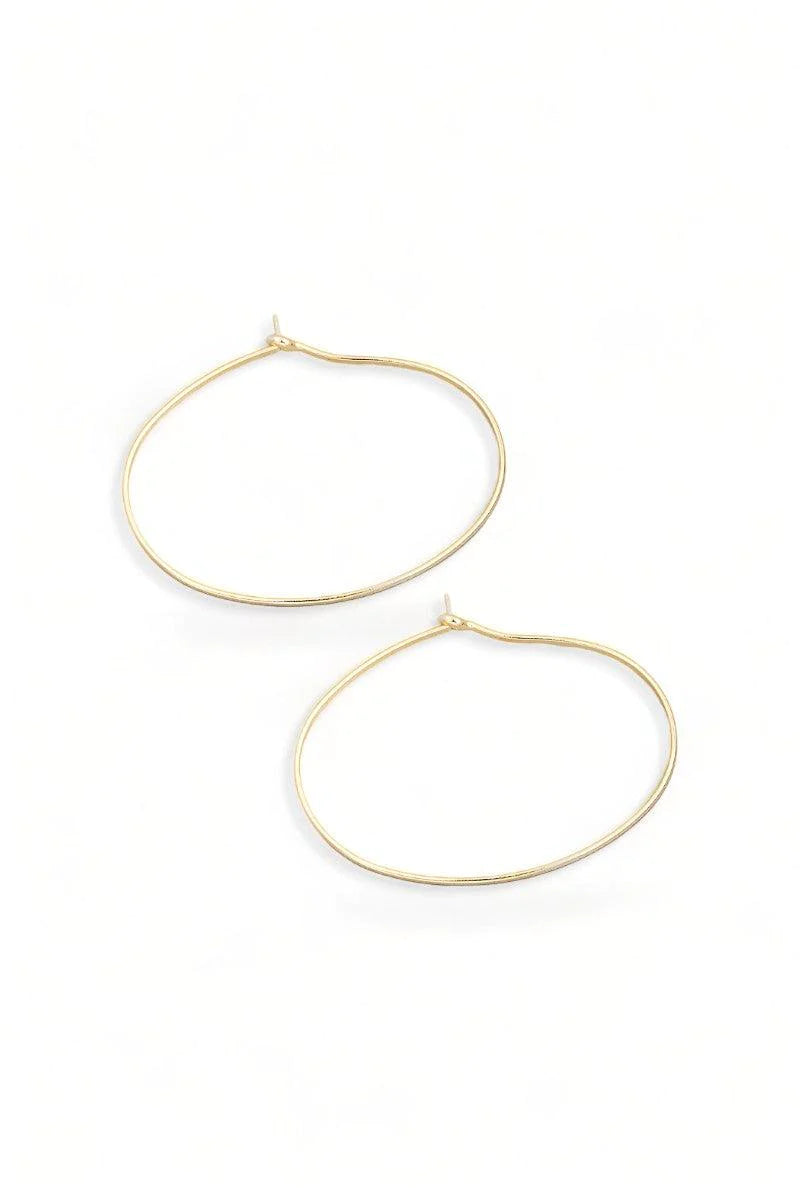 Delicate Thin Wire Dainty Hoop Earrings