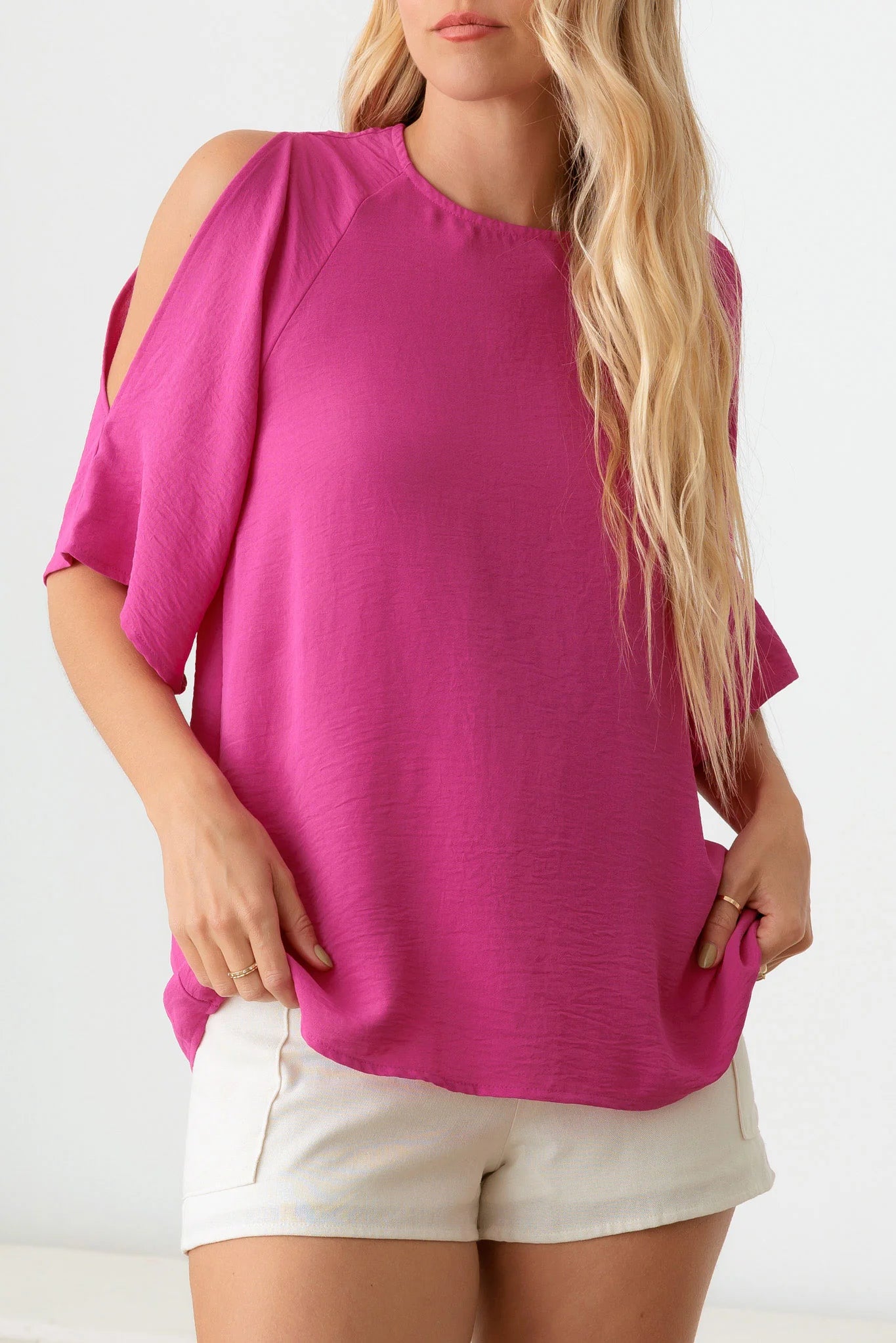 Cold Shoulder Open Back Cold Shoulder Top