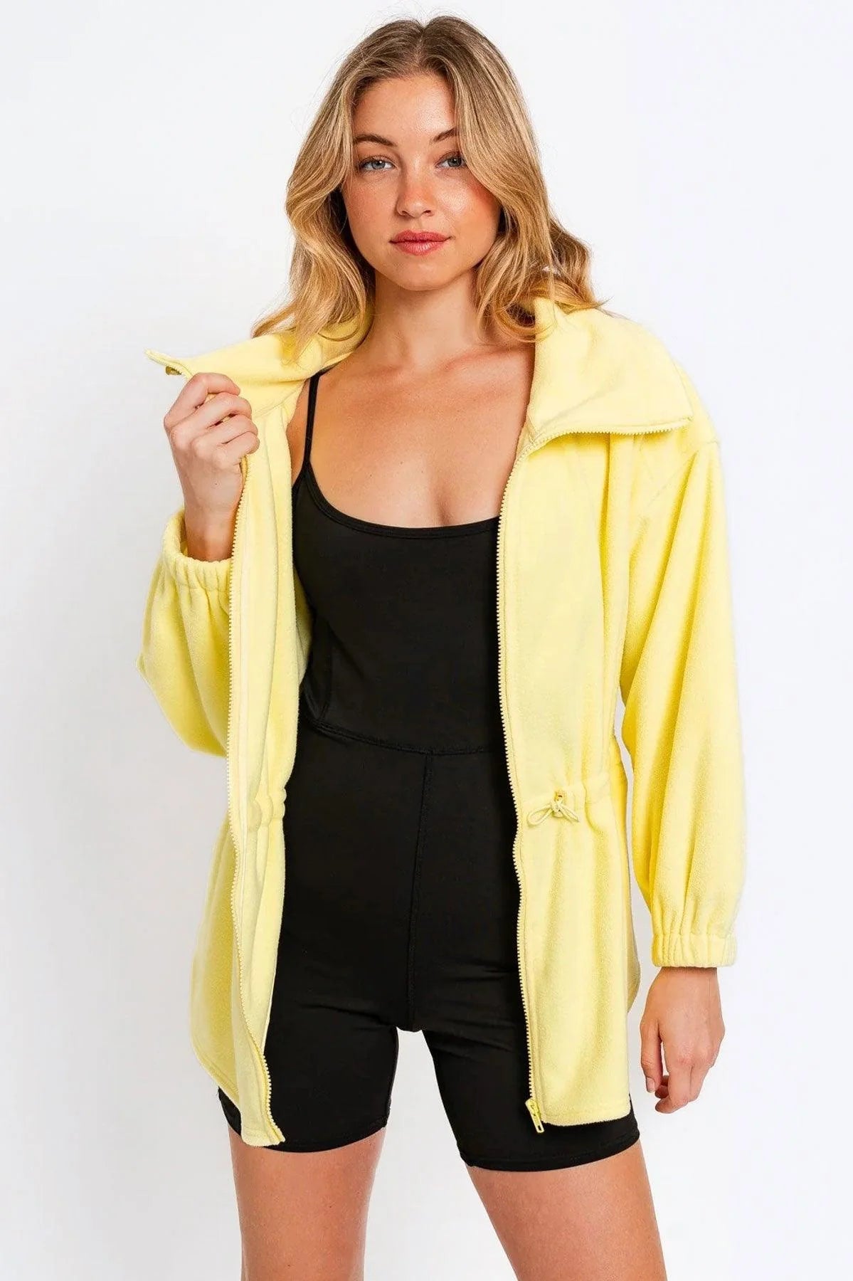 Yellow Lemon Hoodie Soft Fleece Jacket