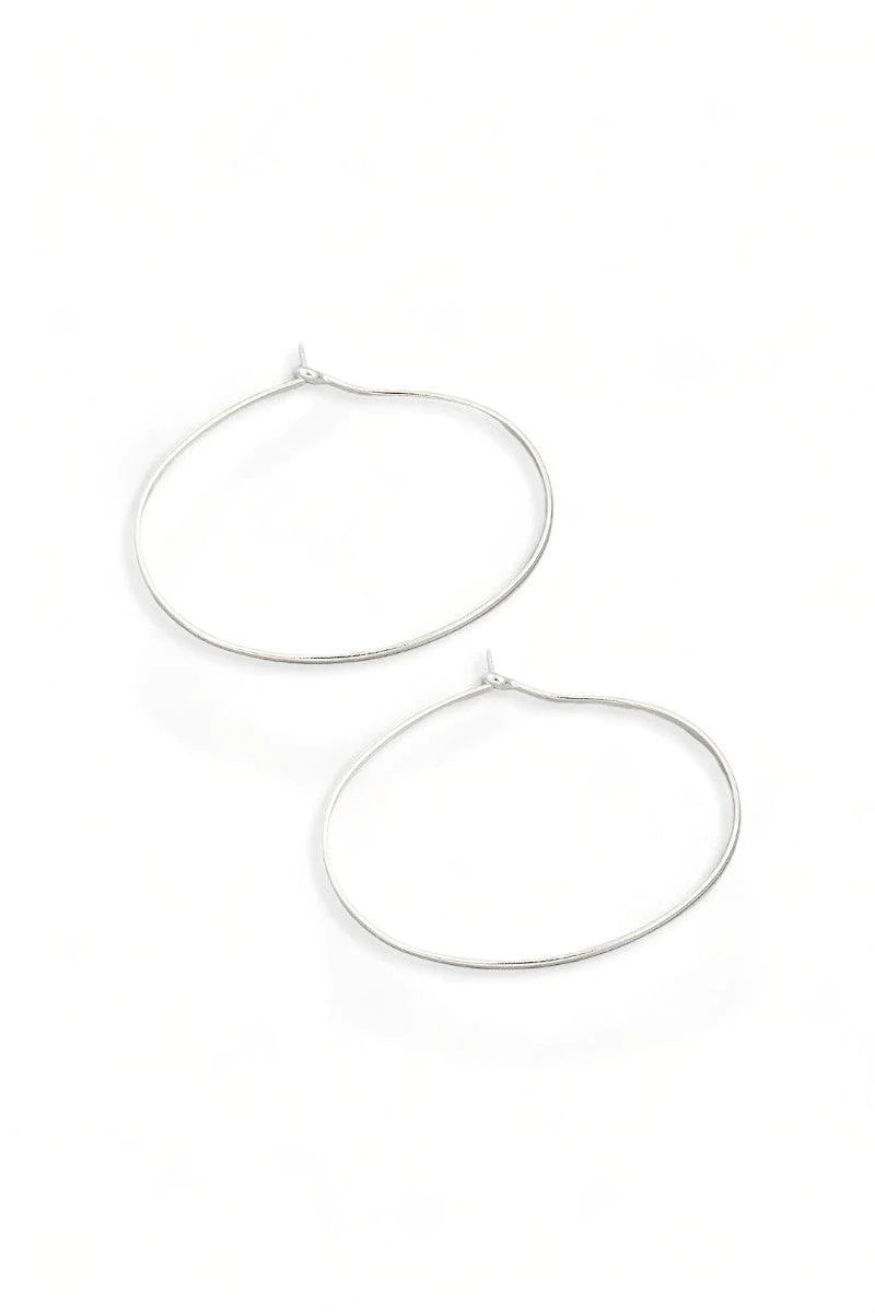 Delicate Thin Wire Dainty Hoop Earrings