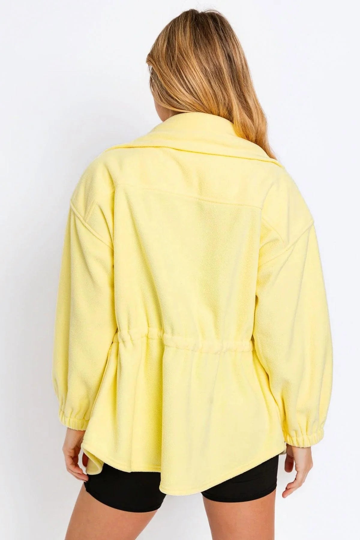 Yellow Lemon Hoodie Soft Fleece Jacket